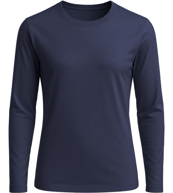 Comfort women's long sleeve shirt_MARINE_front