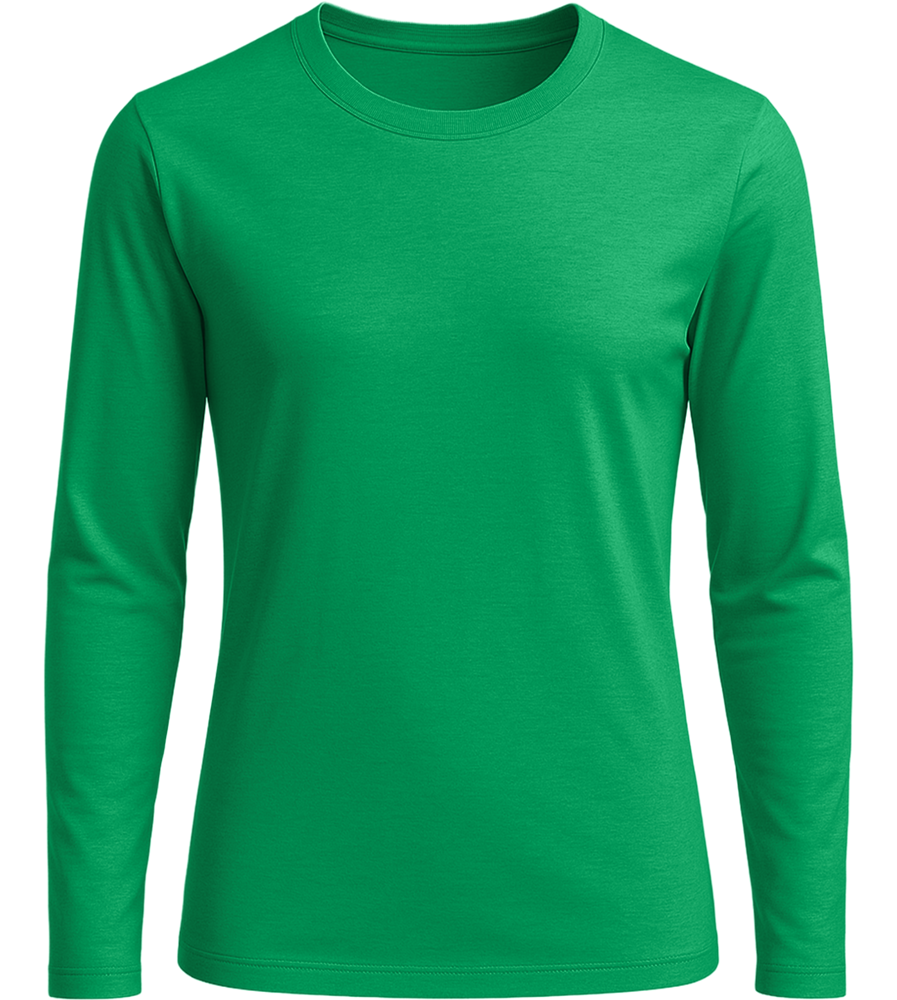 Comfort women's long sleeve shirt_MEADOW GREEN_front
