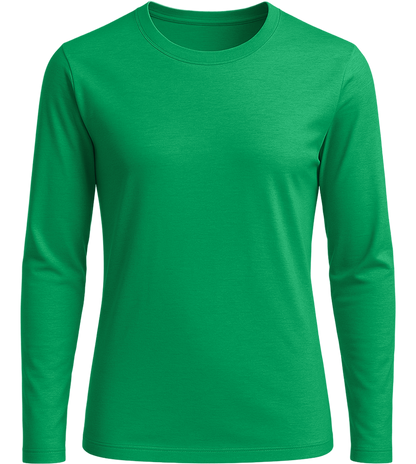 Comfort women's long sleeve shirt_MEADOW GREEN_front