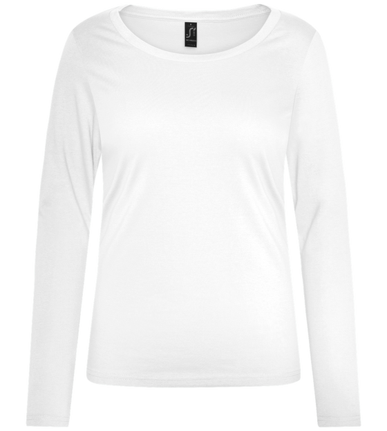 Comfort women's long sleeve shirt_WHITE_front