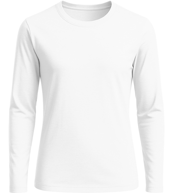 Comfort women's long sleeve shirt_WHITE_front