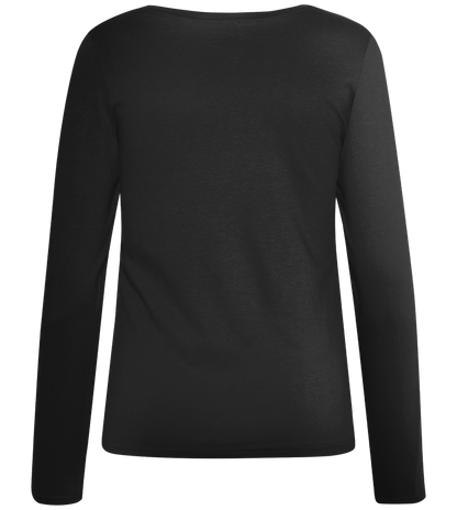 Comfort women's long sleeve t-shirt_DEEP BLACK_back