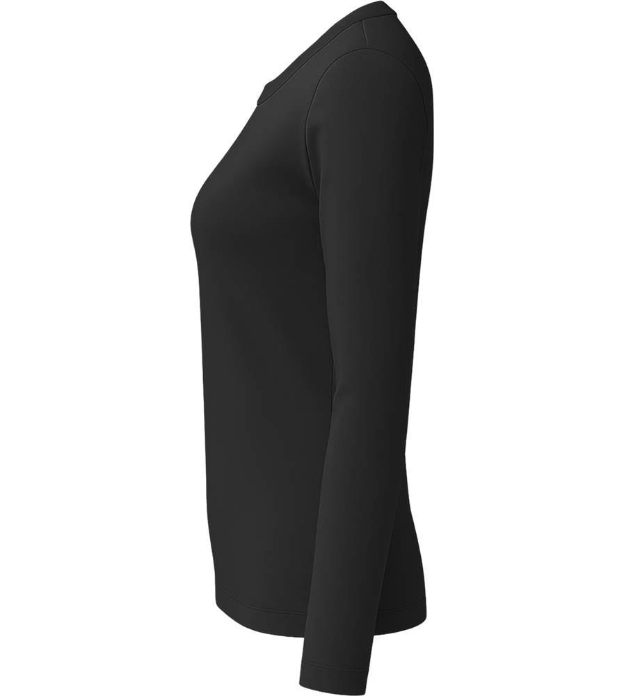 Comfort women's long sleeve shirt_DEEP BLACK_left