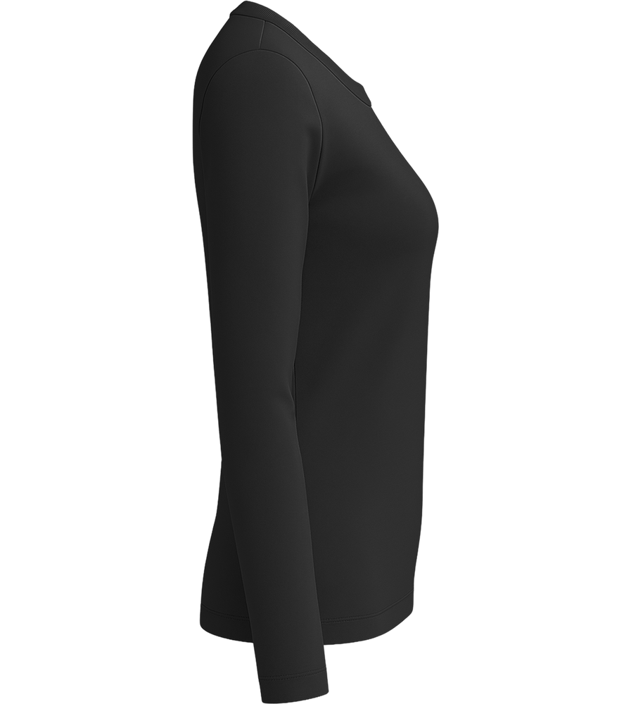 Comfort women's long sleeve shirt_DEEP BLACK_right