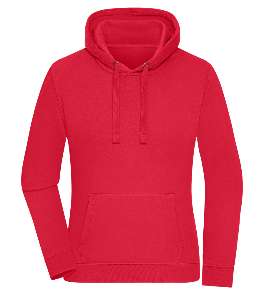 Premium women's hoodie RED front