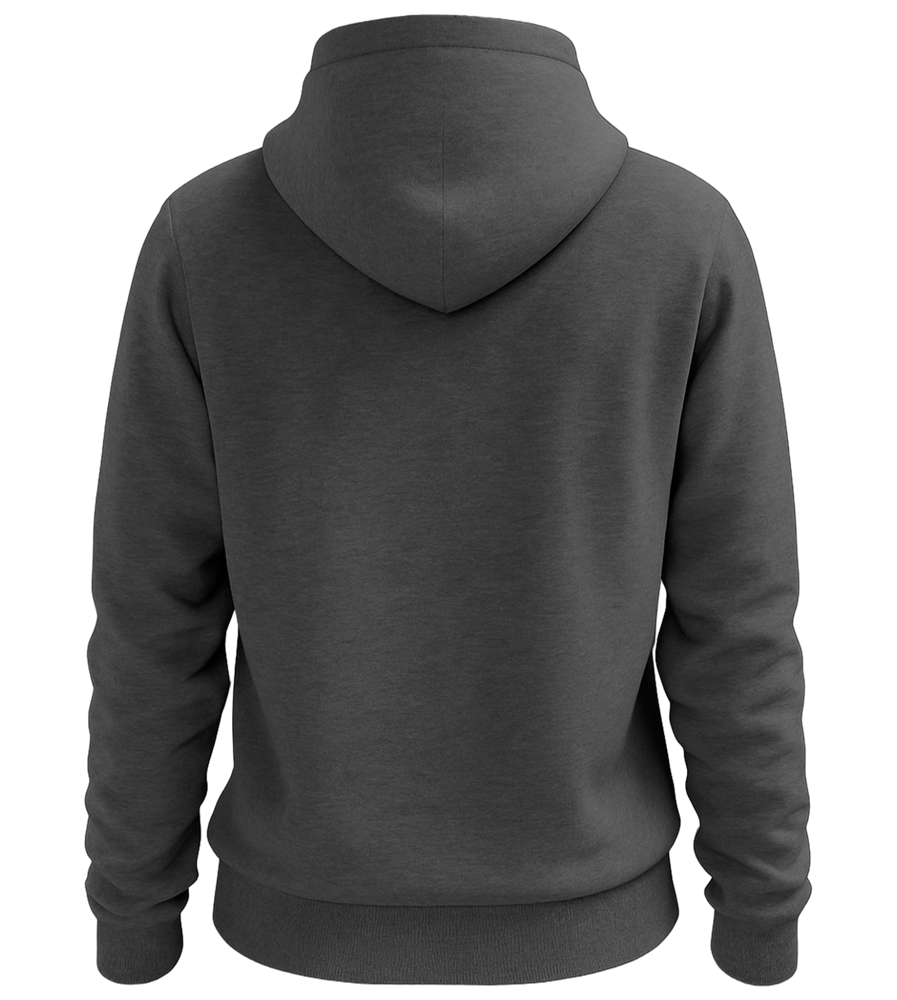 Premium women's hoodie_CHARCOAL MELANGE_back