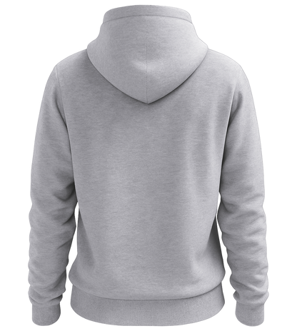 Premium women's hoodie_GREY MELANGE_back