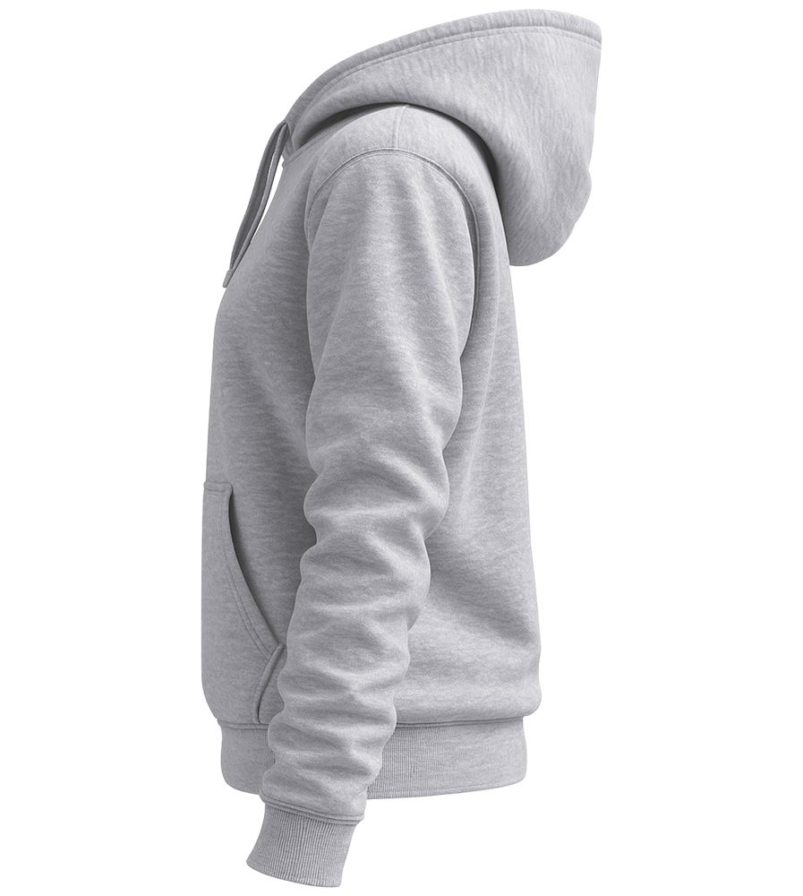 Premium women's hoodie_GREY MELANGE_left