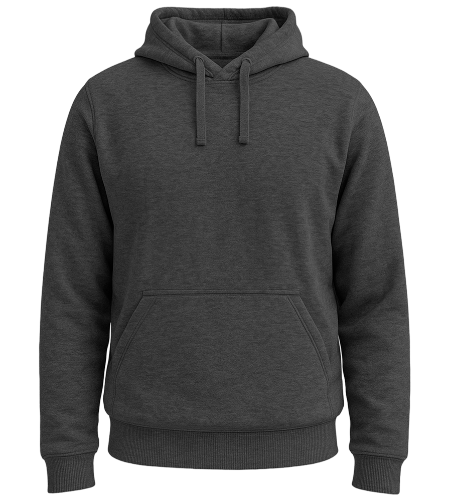 Premium unisex hoodie_CHARCOAL MELANGE_front