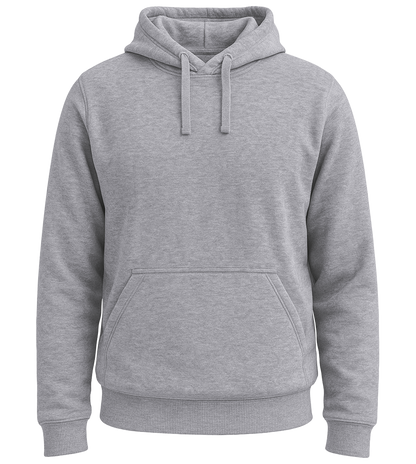 Premium unisex hoodie_GREY MELANGE_front
