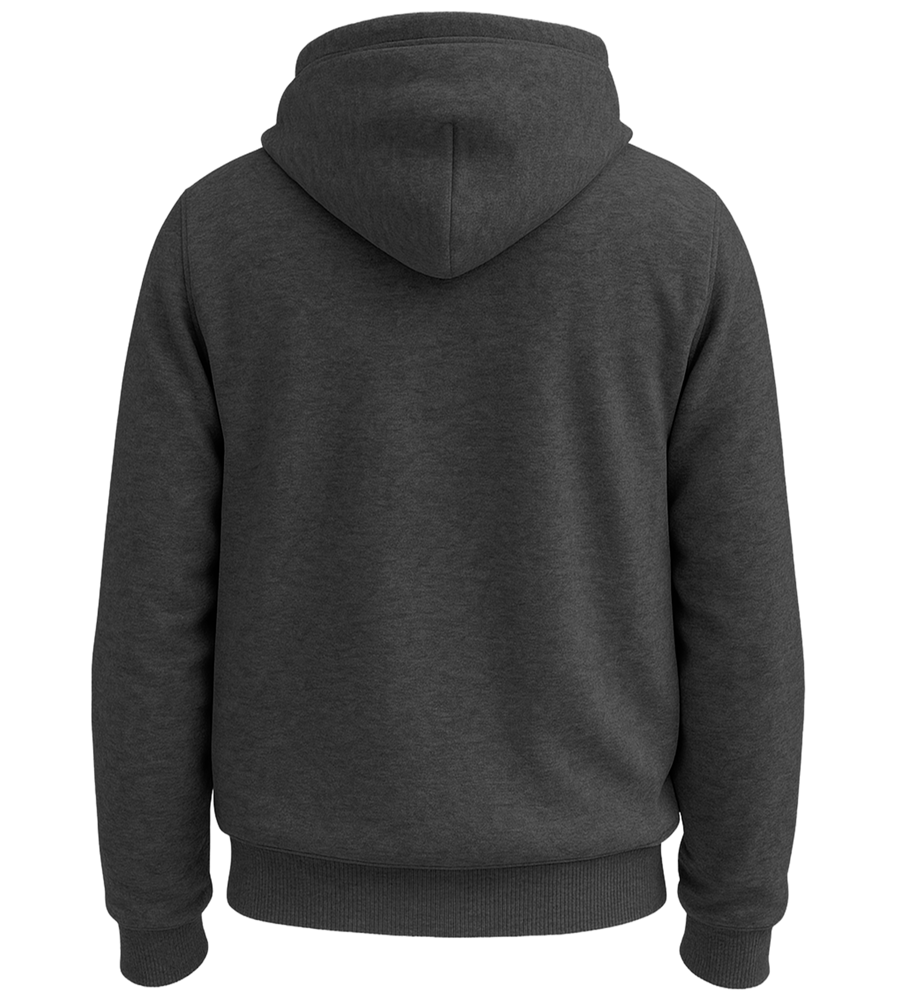 Premium unisex hoodie_CHARCOAL MELANGE_back