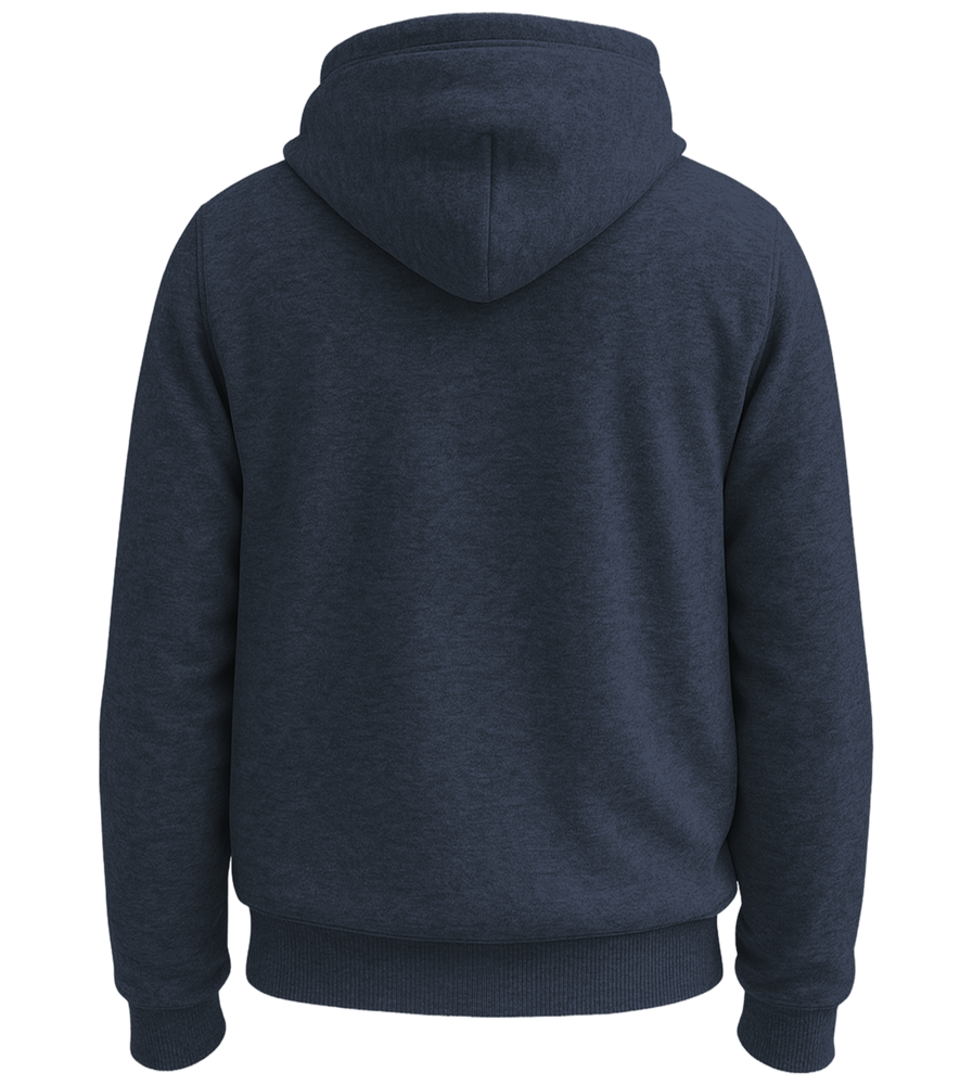 Premium unisex hoodie_HEATHER DENIM_back