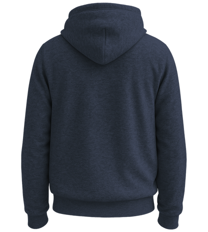 Premium unisex hoodie_HEATHER DENIM_back