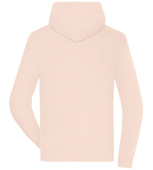 Premium unisex hoodie LIGHT PEACH ROSE back