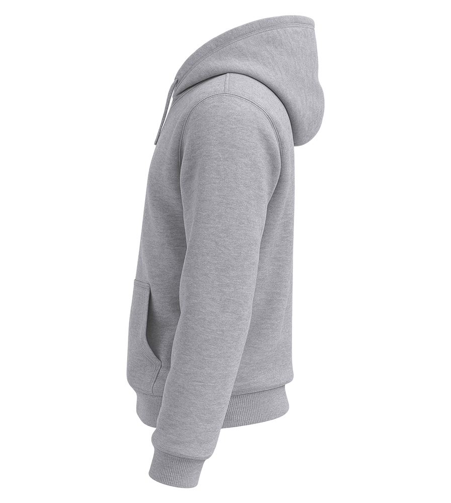 Premium unisex hoodie_GREY MELANGE_left