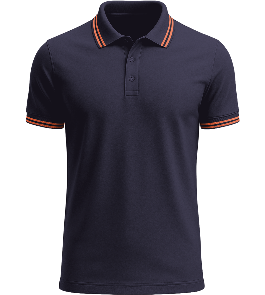 Comfort men's contrast polo shirt_FRENCHMAR/ORFLU_front