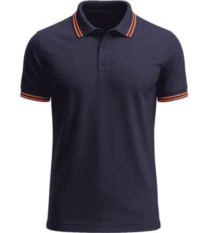 Comfort men's contrast polo shirt_FRENCHMAR/ORFLU_front
