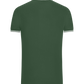 Comfort men's contrast polo shirt FOREST GREEN/WHITE back