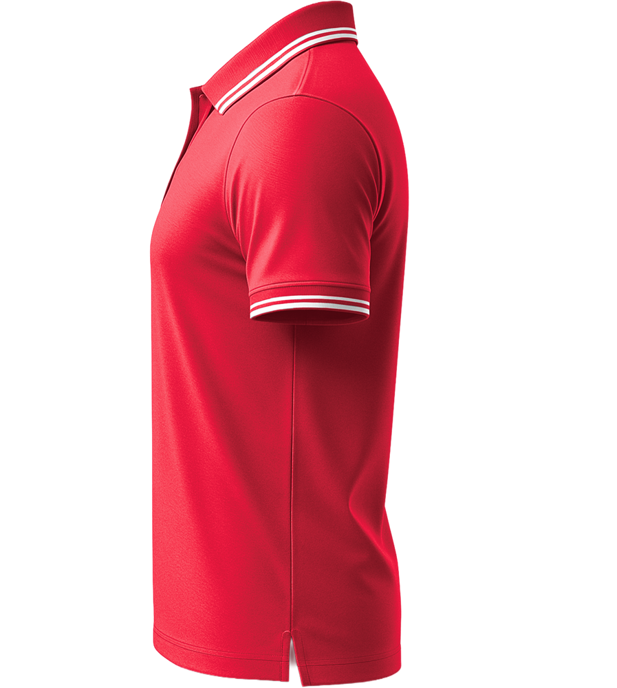 Comfort men's contrast polo shirt_RED WHITE_left