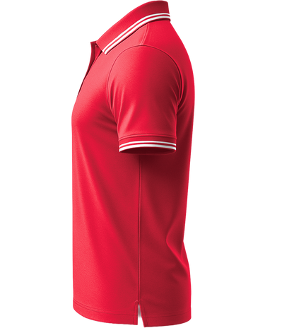 Comfort men's contrast polo shirt_RED WHITE_left