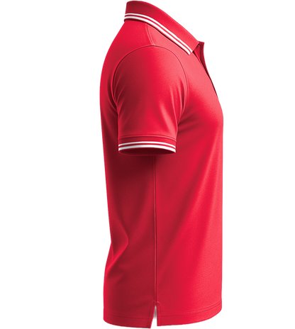 Comfort men's contrast polo shirt_RED WHITE_right