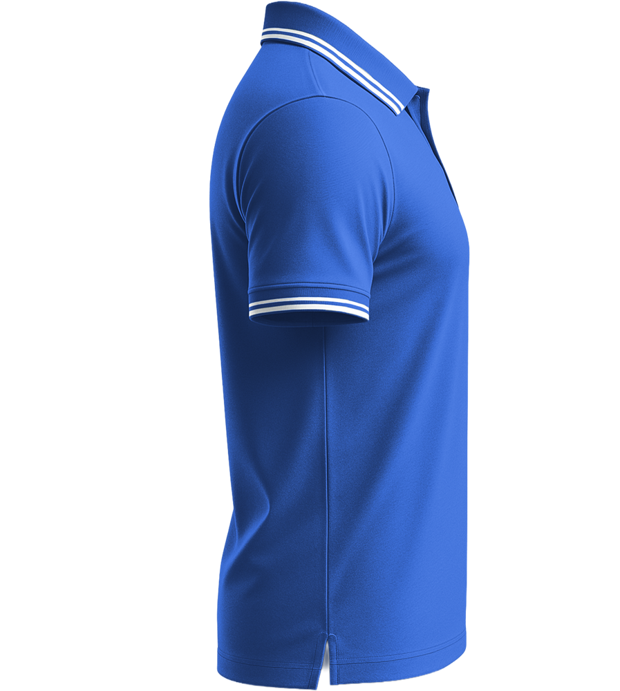 Comfort men's contrast polo shirt_ROYAL/WHITE_right