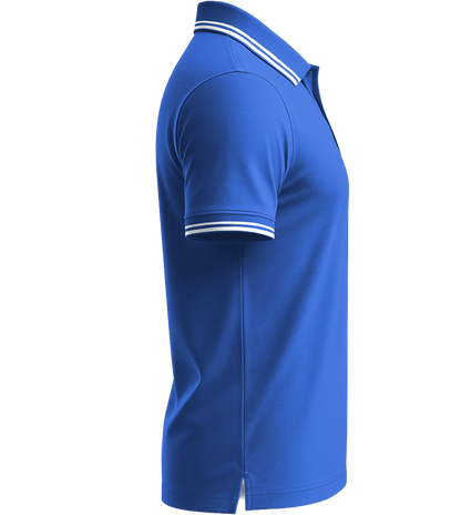 Comfort men's contrast polo shirt_ROYAL/WHITE_right