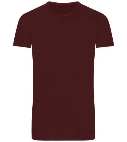 Basic men's fitted t-shirt_BORDEAUX_front
