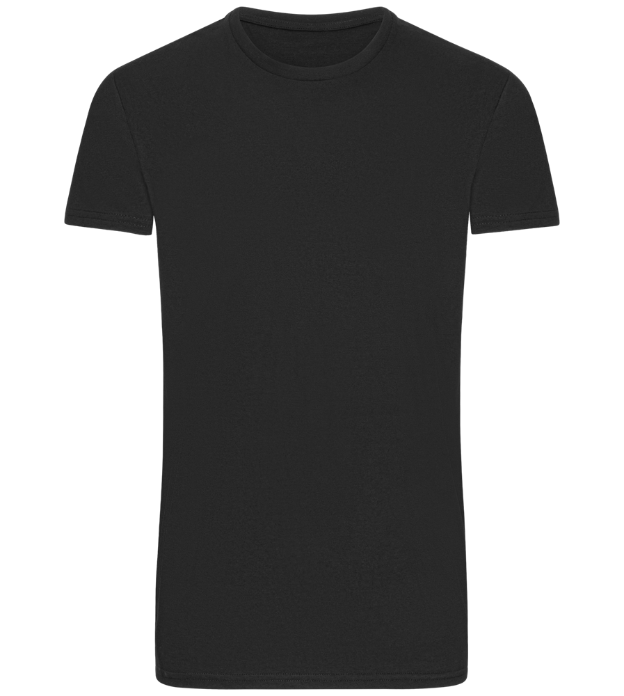 Basic men's fitted t-shirt_DEEP BLACK_front