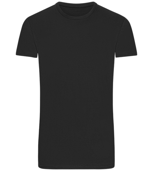 Basic men's fitted t-shirt_DEEP BLACK_front