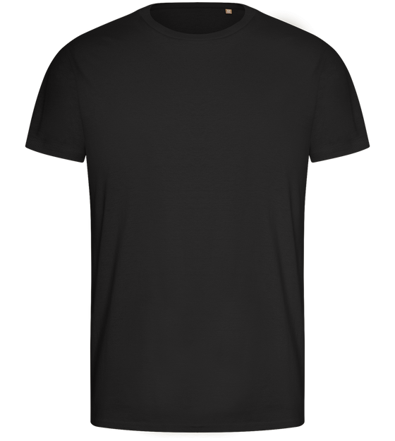 Basic men's fitted t-shirt_DEEP BLACK_front