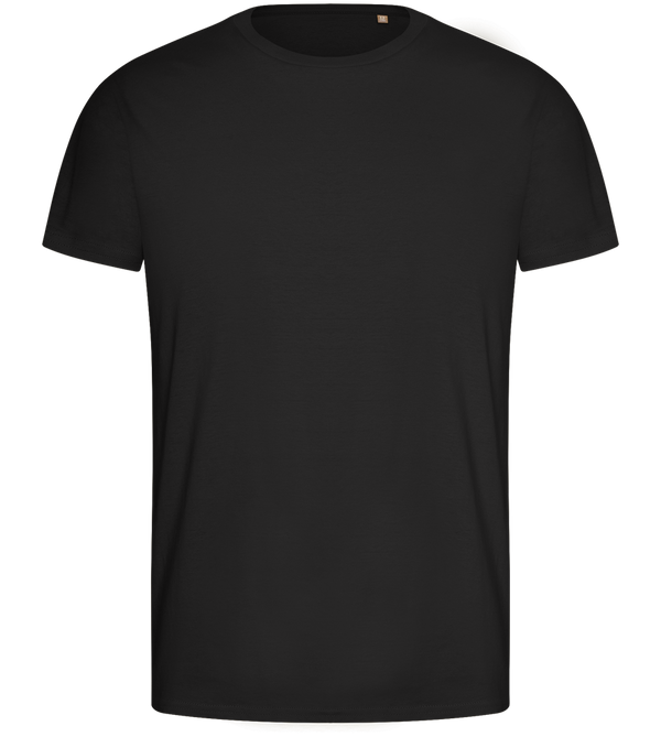 Basic men's fitted t-shirt_DEEP BLACK_front
