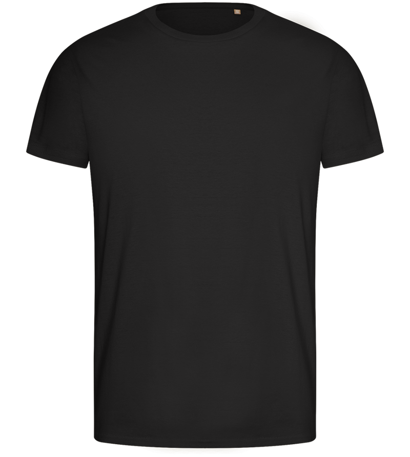 Basic men's fitted t-shirt_DEEP BLACK_front