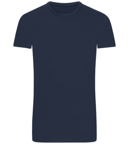 Basic men's fitted t-shirt DENIM front