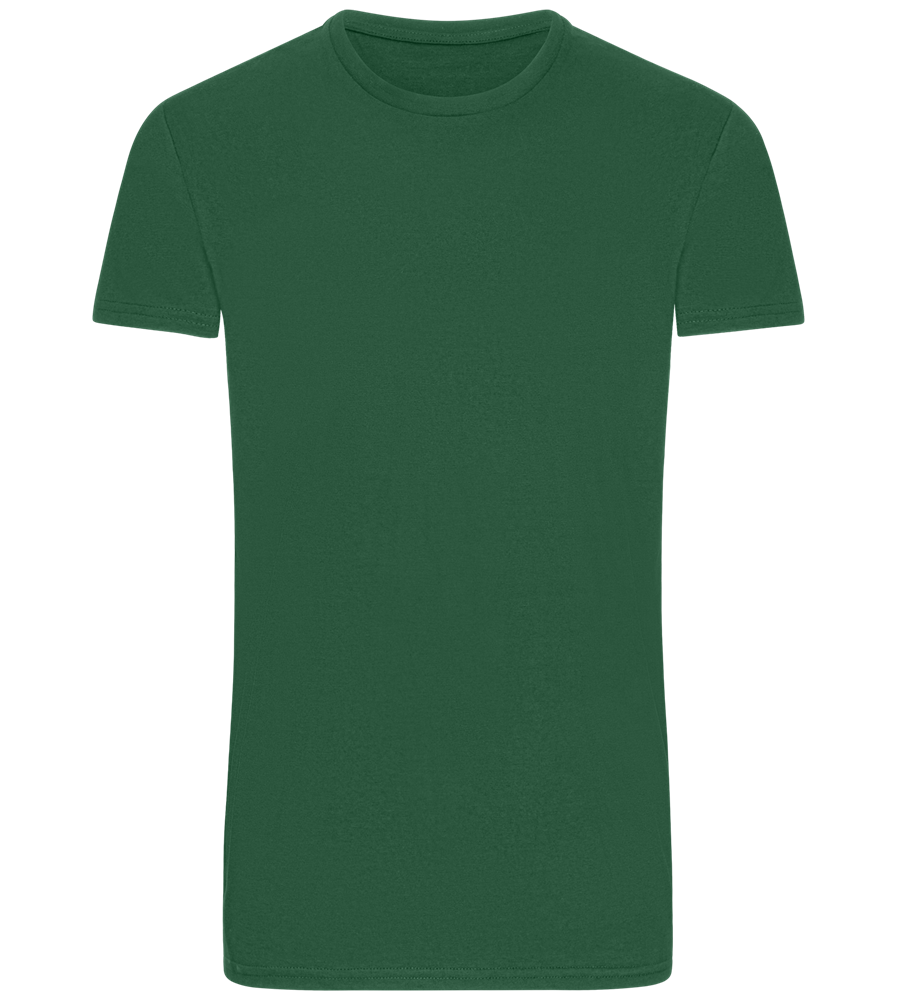 Basic men's fitted t-shirt GREEN BOTTLE front
