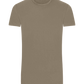 Basic men's fitted t-shirt KHAKI front