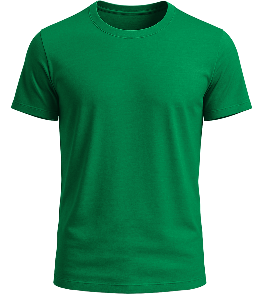 Basic men's fitted t-shirt_MEADOW GREEN_front