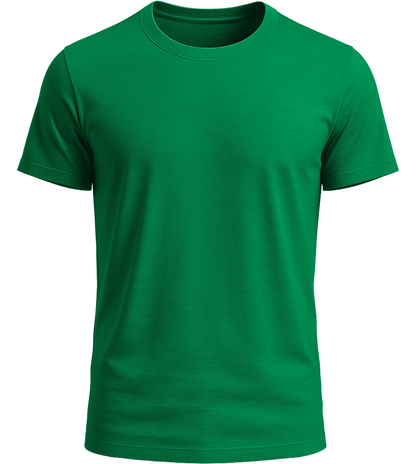 Basic men's fitted t-shirt_MEADOW GREEN_front