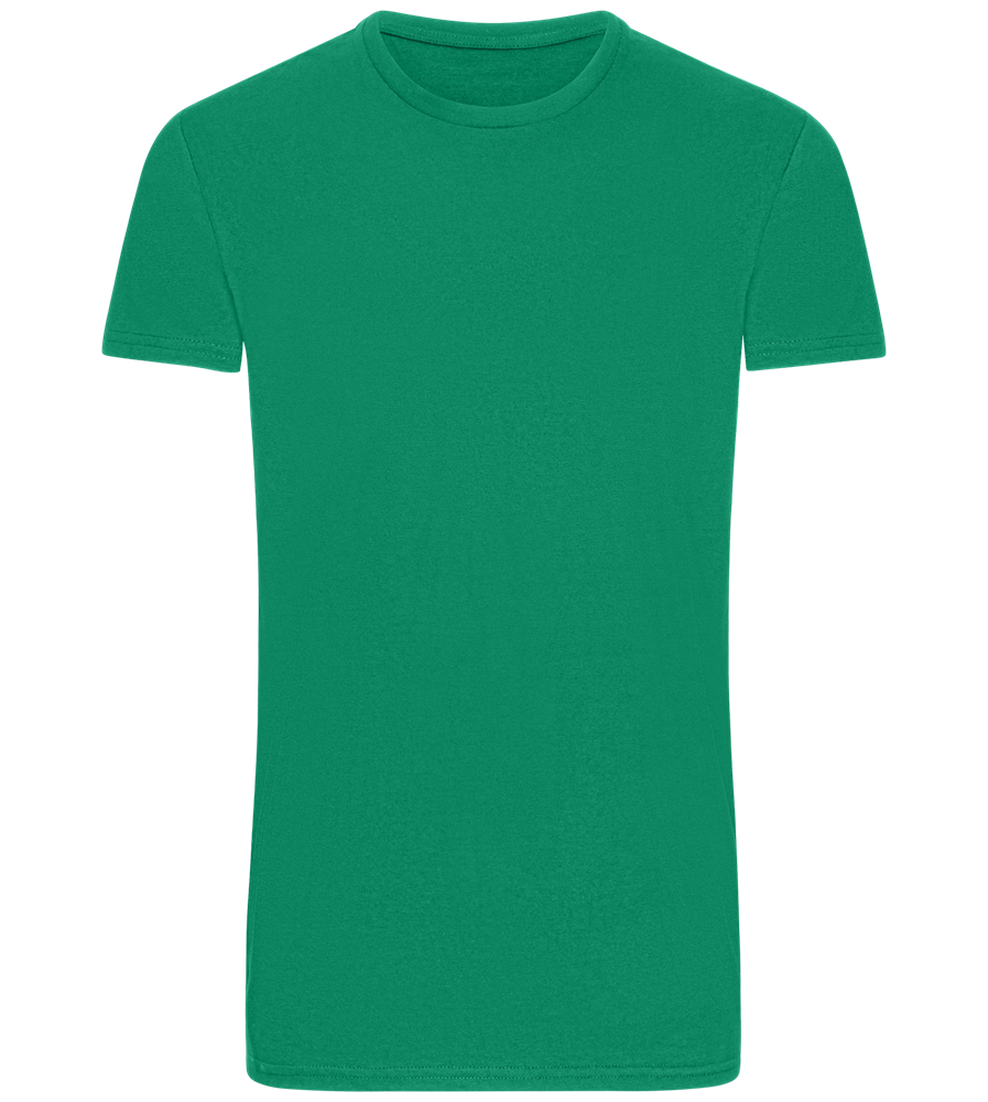 Basic men's fitted t-shirt MEADOW GREEN front
