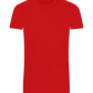 Basic men's fitted t-shirt RED front