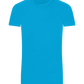 Basic men's fitted t-shirt TURQUOISE front