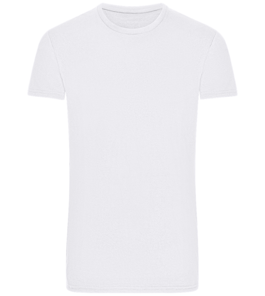 Basic men's fitted t-shirt WHITE front