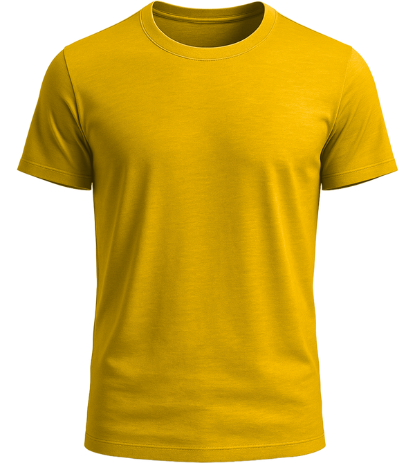 Basic men's fitted t-shirt_YELLOW_front