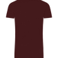 Basic men's fitted t-shirt_BORDEAUX_back
