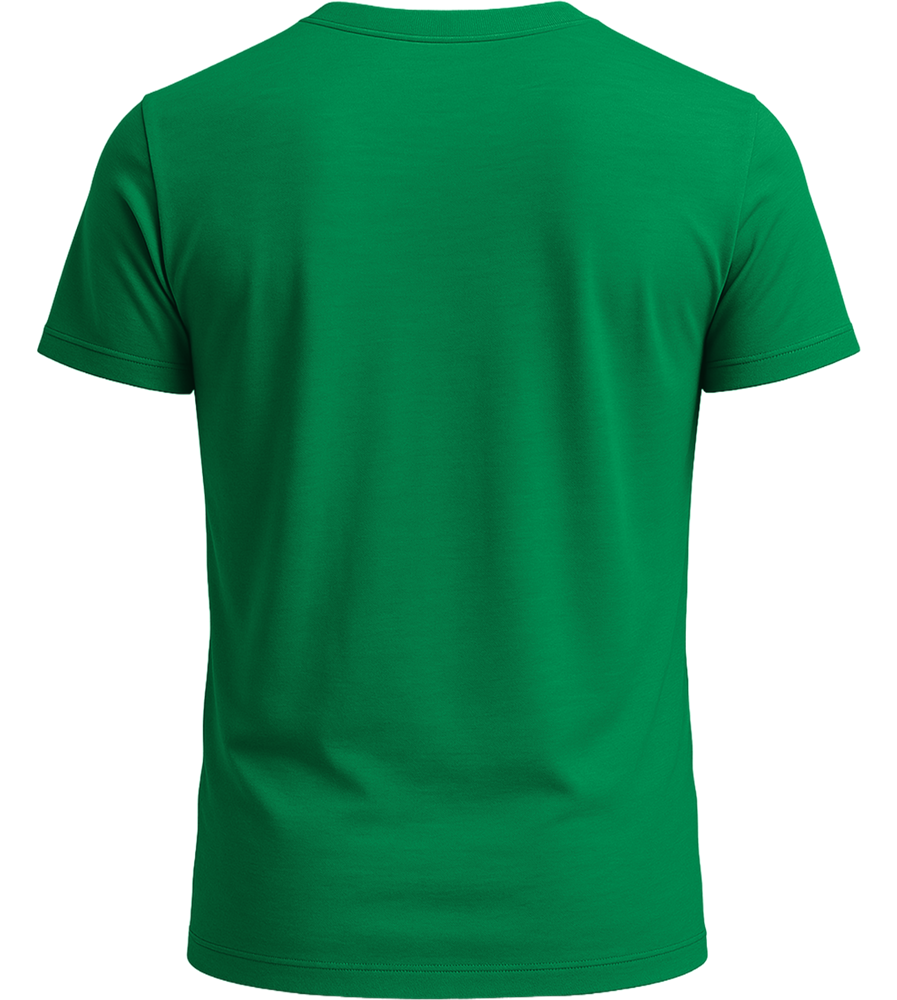 Basic men's fitted t-shirt_MEADOW GREEN_back