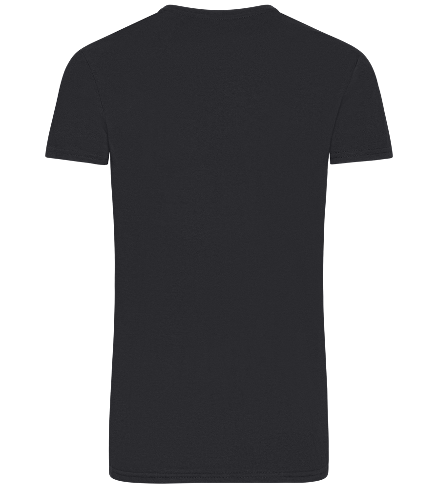 Basic men's fitted t-shirt MOUSE GREY back
