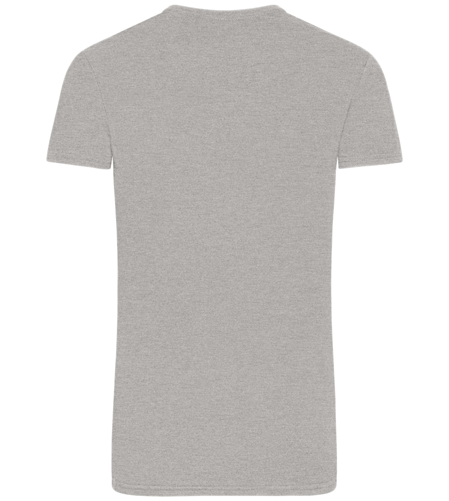 Basic men's fitted t-shirt ORION GREY back