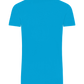 Basic men's fitted t-shirt TURQUOISE back