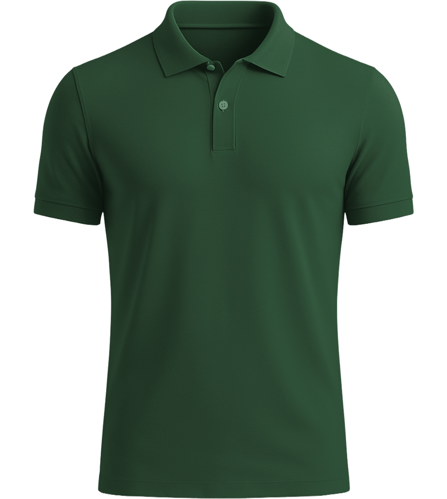 Comfort men's polo shirt_GREEN BOTTLE_front
