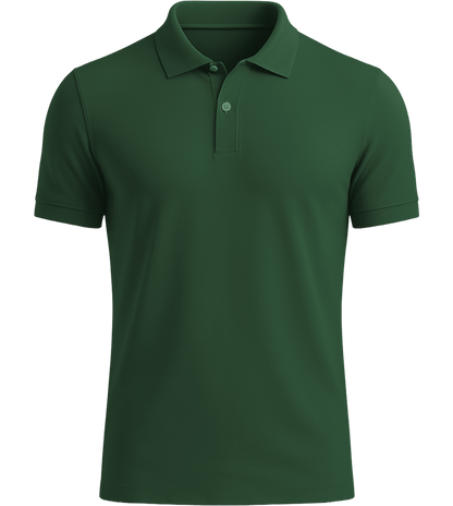 Comfort men's polo shirt_GREEN BOTTLE_front